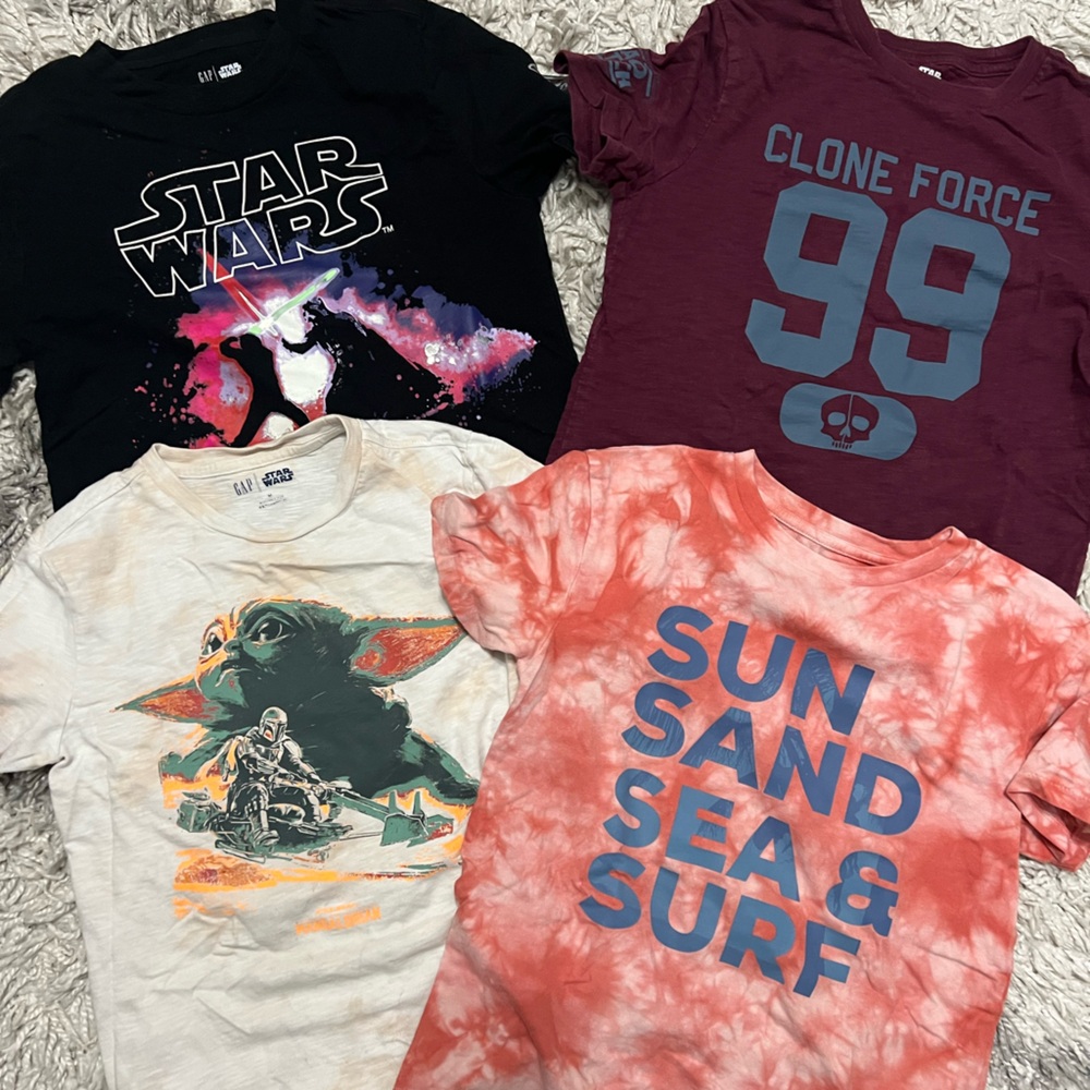 Boys gap Star Wars Short Sleeve T shirt lot